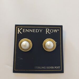 Gold and Pearl Earrings